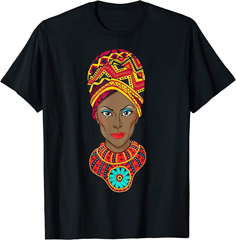 Black History Women Afro Natural Vintage Black Power Queen T-Shirt