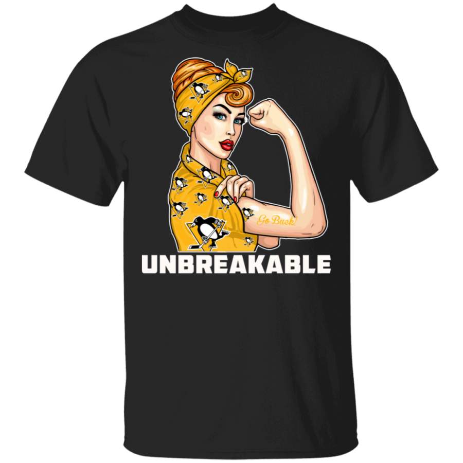 Beautiful Girl Unbreakable Go Pittsburgh Penguins T Shirt