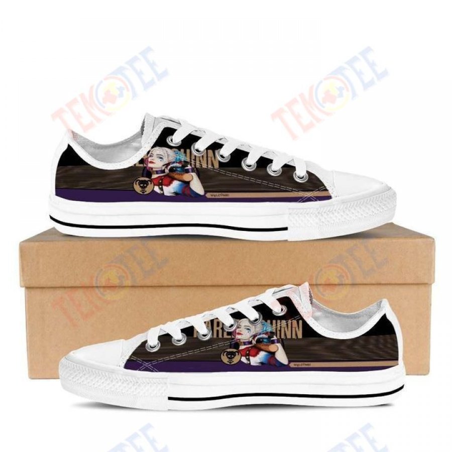 Mens Womens Harley Quinn Low Top Shoes Custom Print Footwear Converse Sneakers TMT333