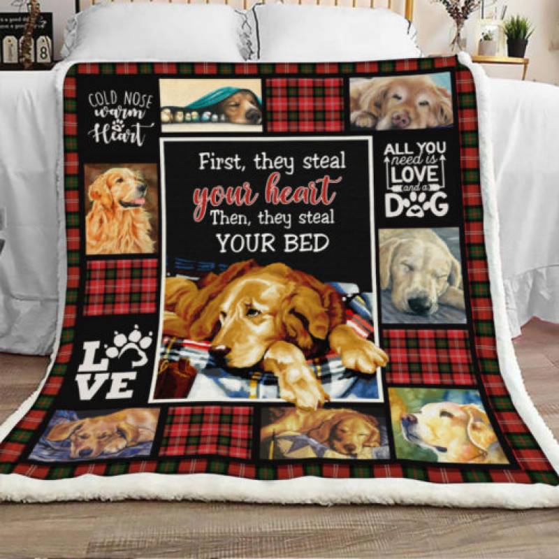 Golden Retriever Sherpa Blanket JR0202 90O41