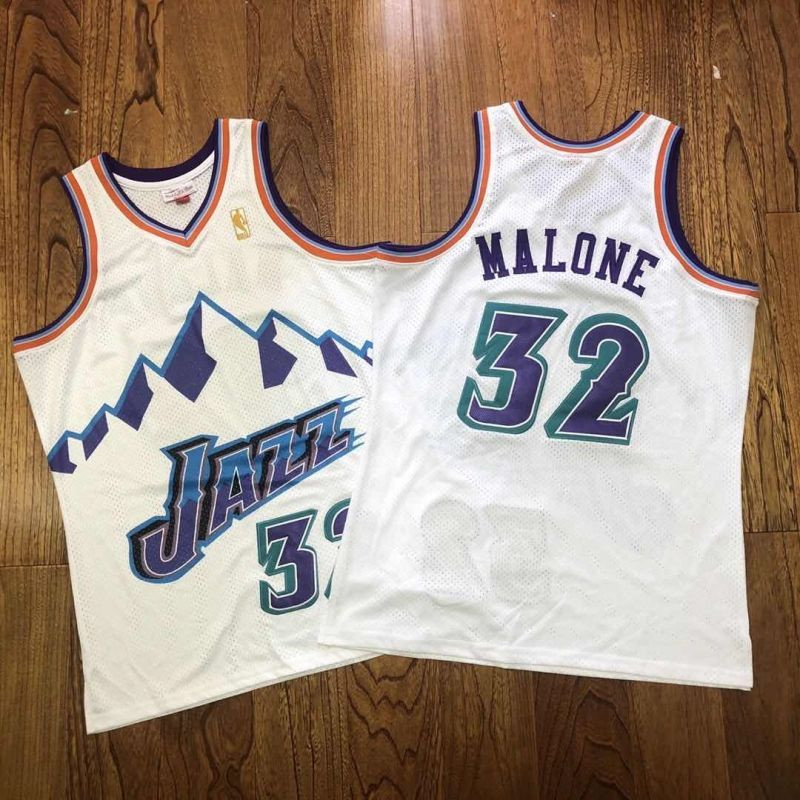 Utah Jazz Karl Malone #32 NBA 2020 New Arrival White Jersey