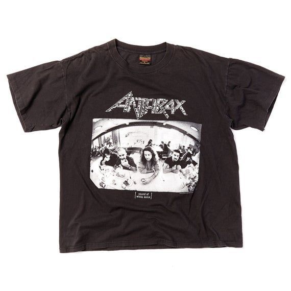 Anthrax Sound Of White Noise Vintage Soft Shirt Thrash Metal Metallica Shirt