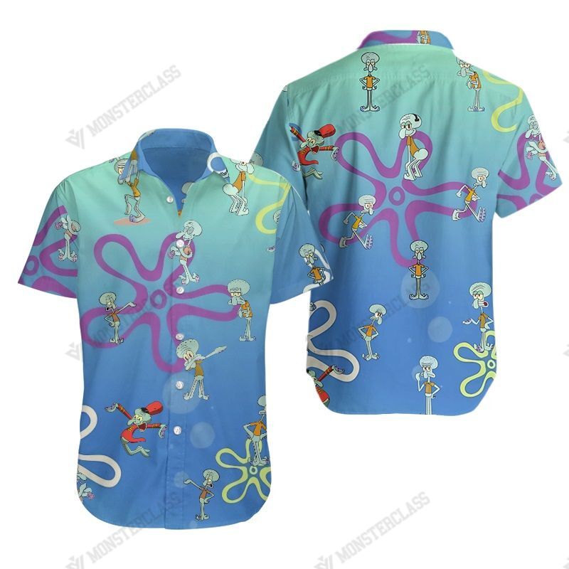 Squidward Tentacles Hot Sale Hawaii Shirt Ha4980