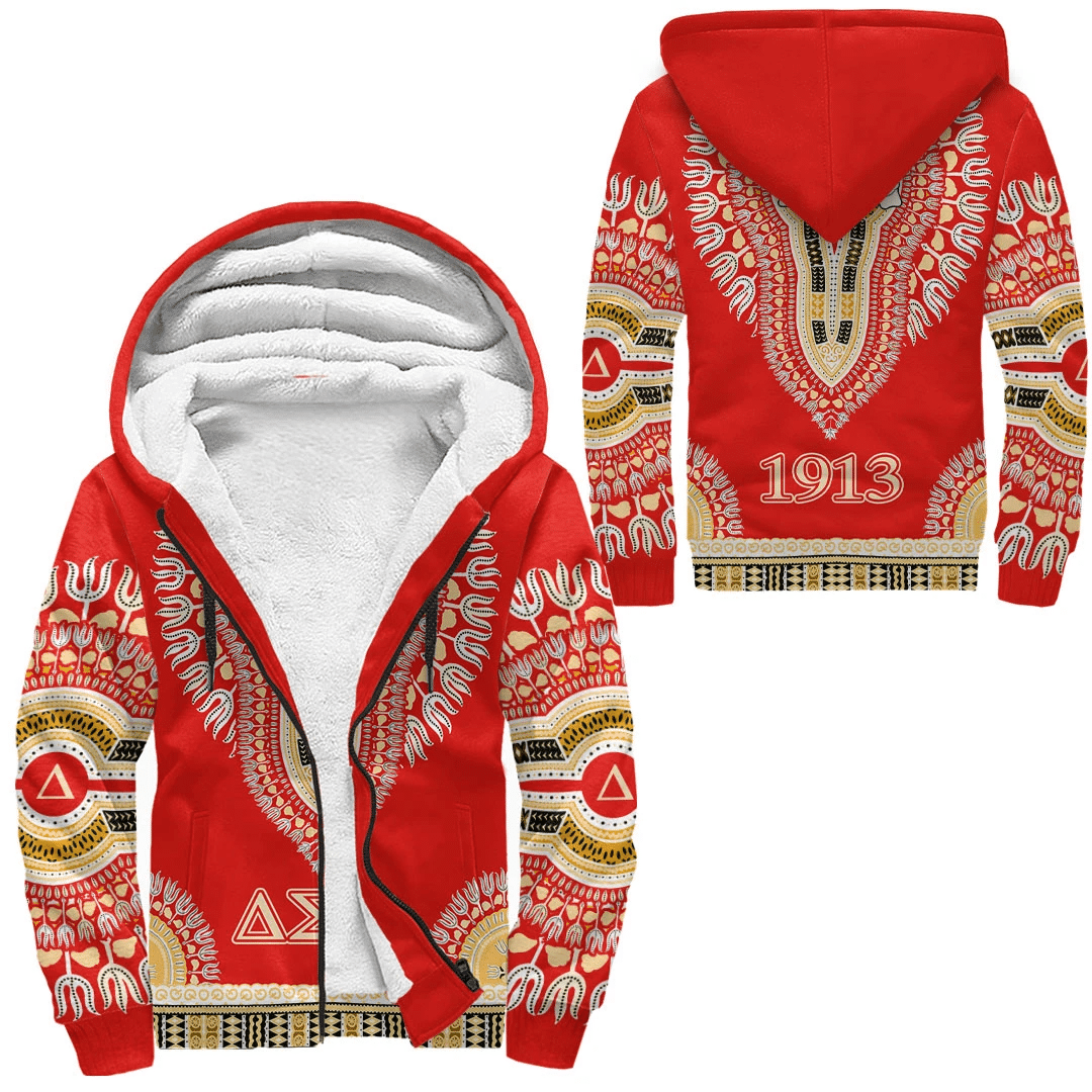 Africa Zone Hoodie – Delta Sigma Theta Dashiki Sherpa Hoodies A31