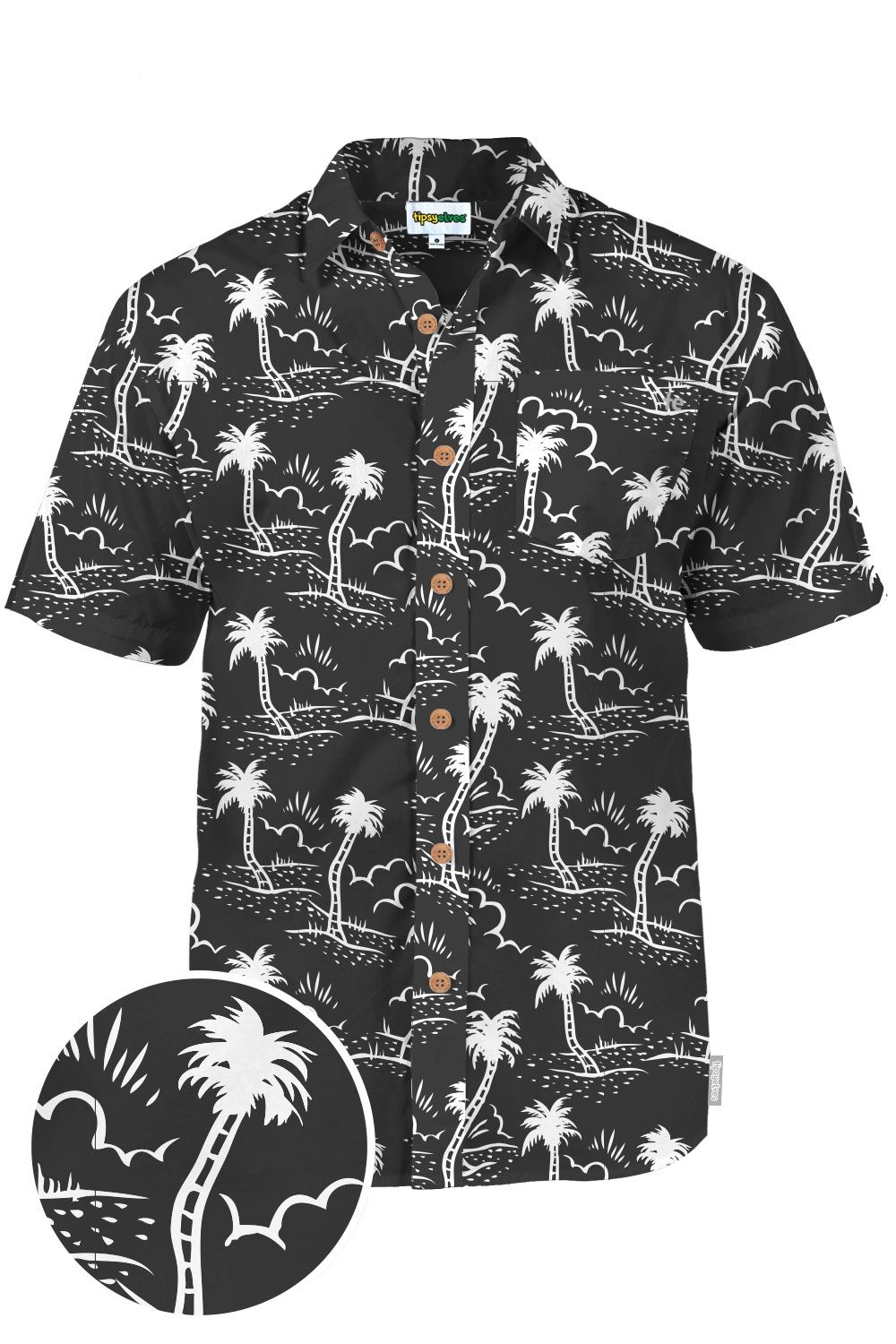 Monochrome Black Awesome Design Hawaii Shirt Ha27330