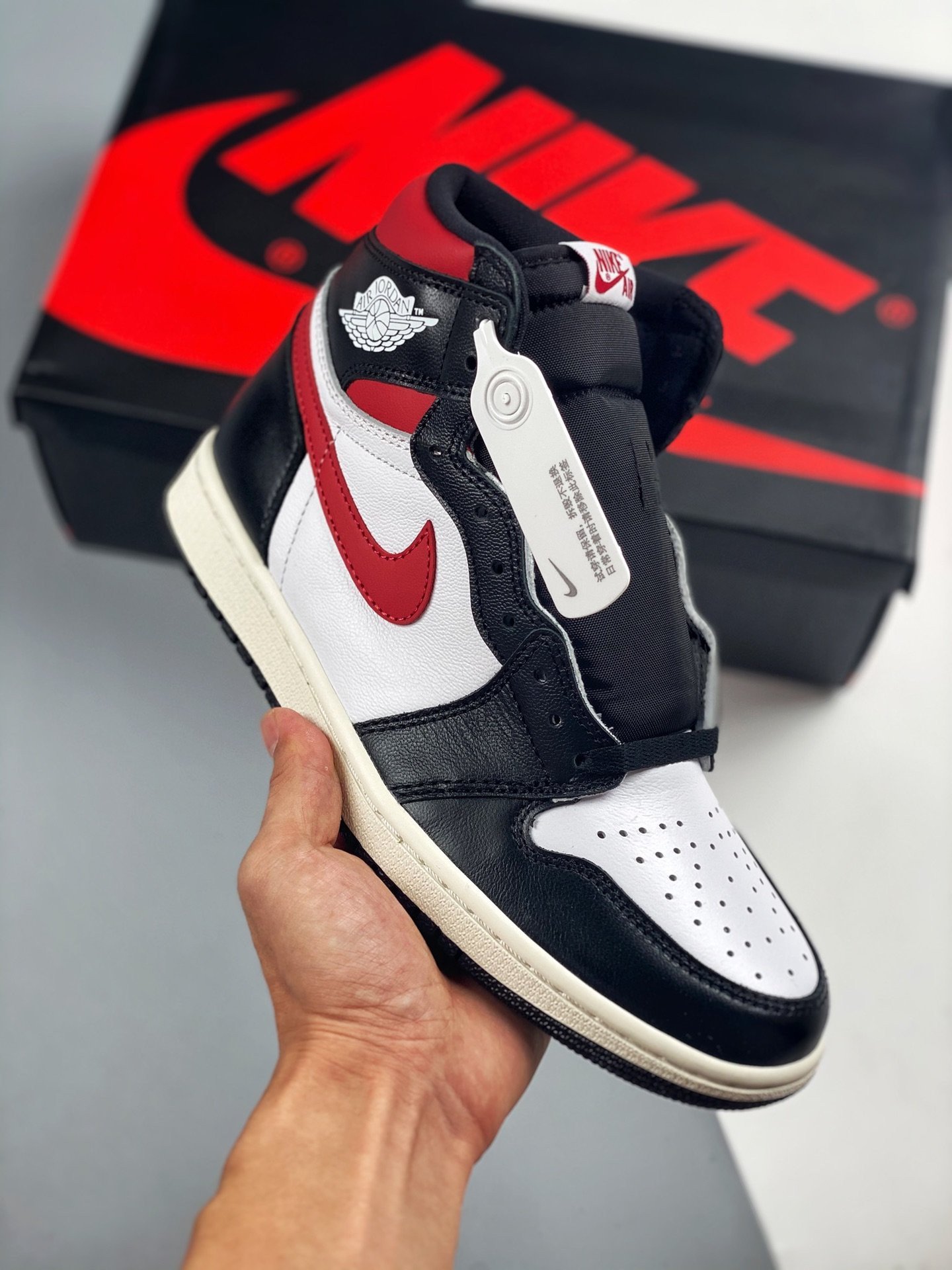 JD 1 Retro High OG BlackWhite-Sail-Gym Red 5341492