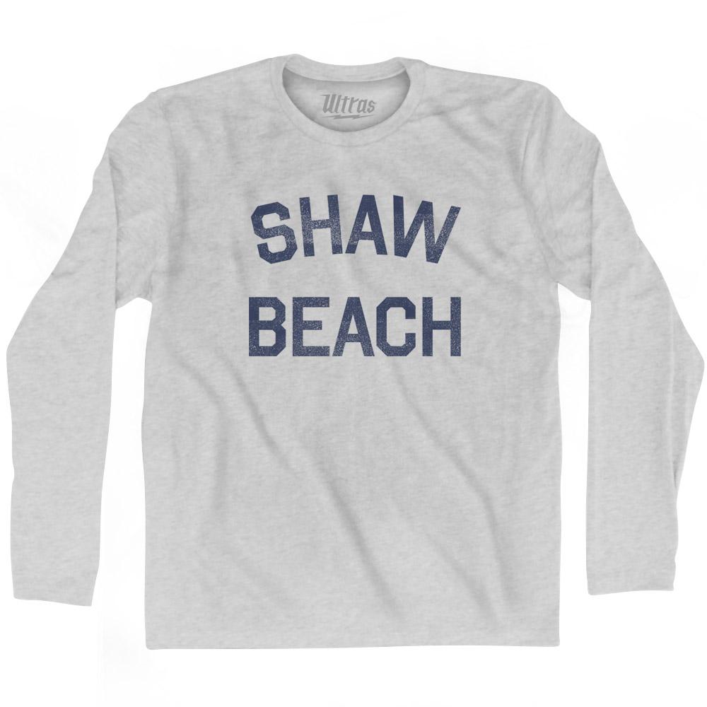 West Virginia Shaw Beach Adult Cotton Long Sleeve Vintage T-shirt