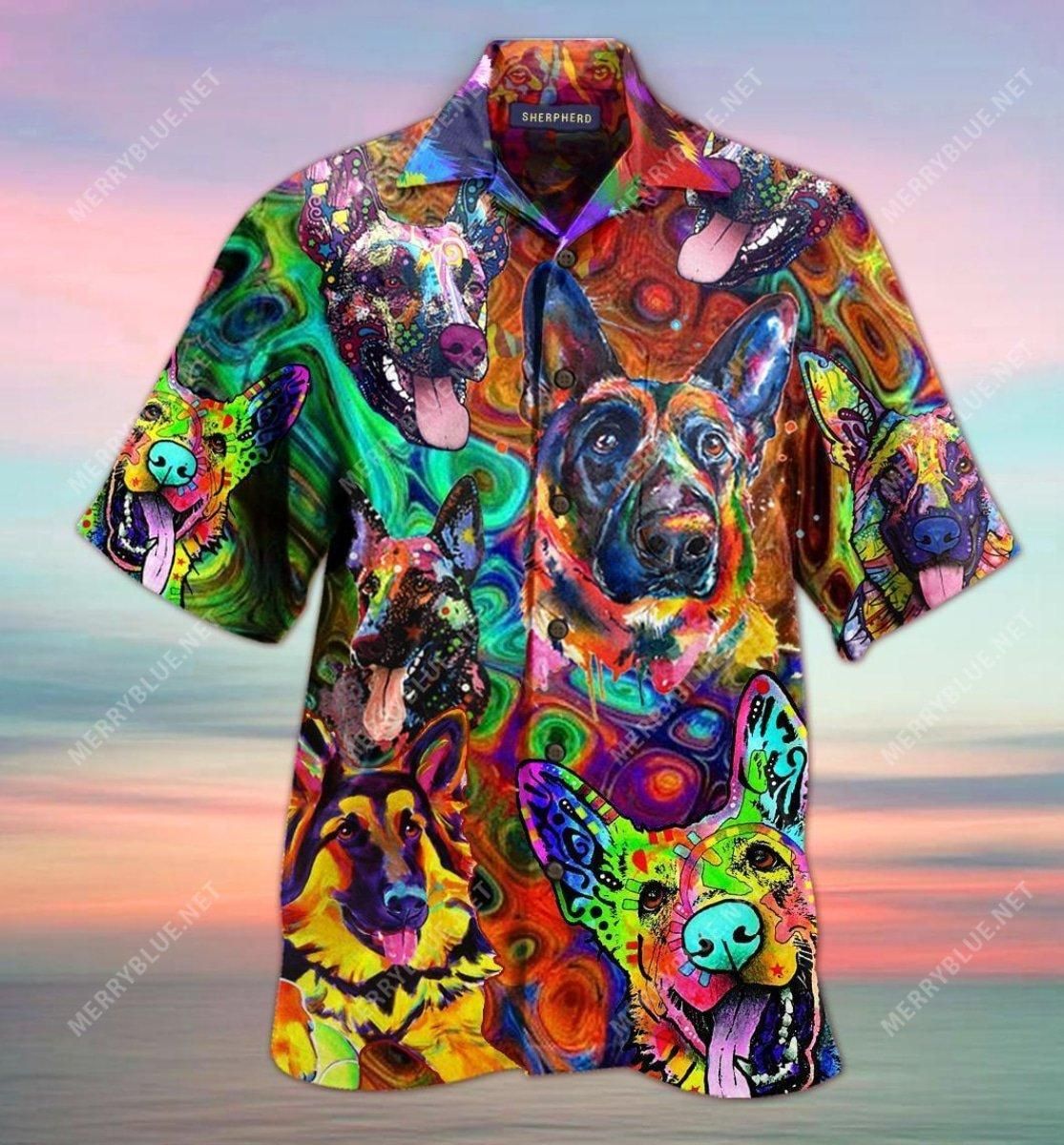 Amazing German Shepherd Aloha Hawaiian Shirt Colorful Short Sleeve Summer Beach Casual Shirt For Men And Women