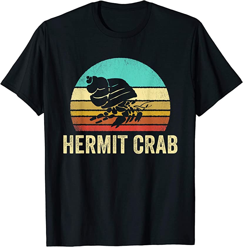 Vintage Hermit Crab Shirt Sunset