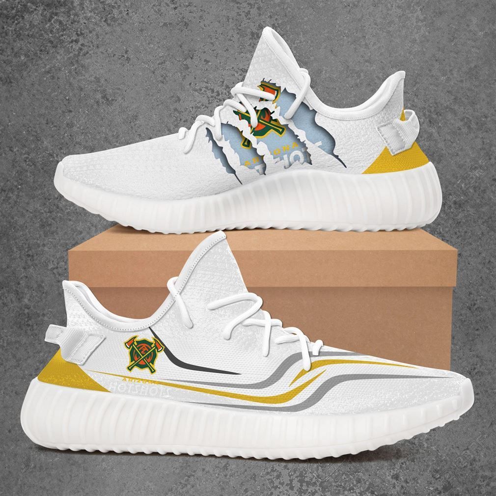 Arizona Hotshots Aaf Sport Teams Yeezy Sneakers Shoes White