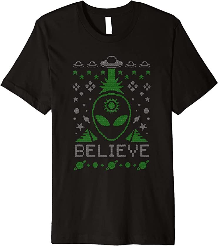 Alien Ugly Christmas Premium T-Shirt