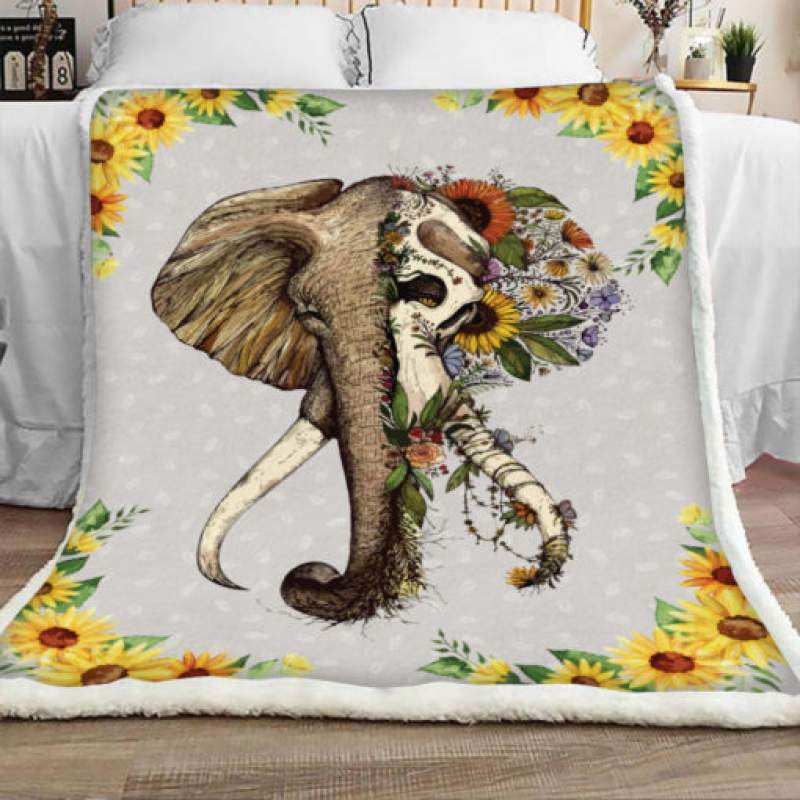 Elephant Sherpa Blanket JR1502 77O53