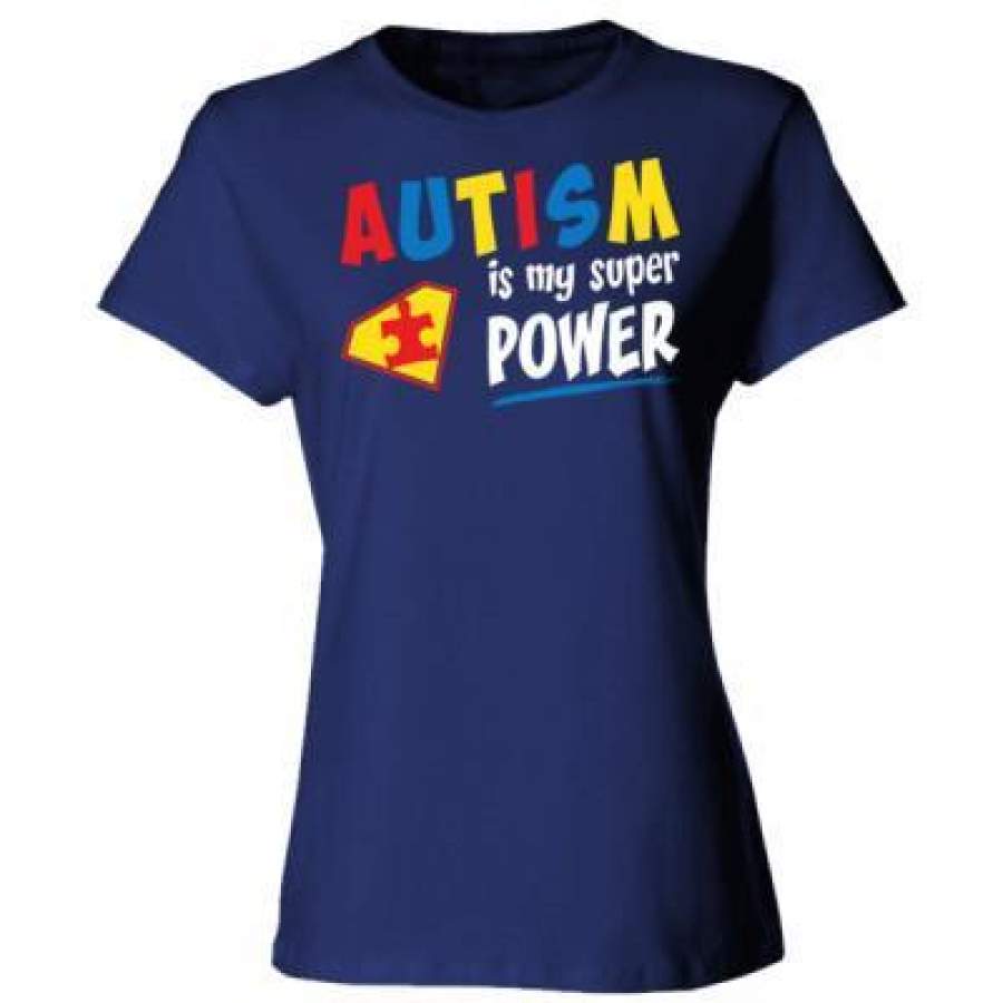 AGR Austism Is My Super Power – Ladies’ Cotton T-Shirt