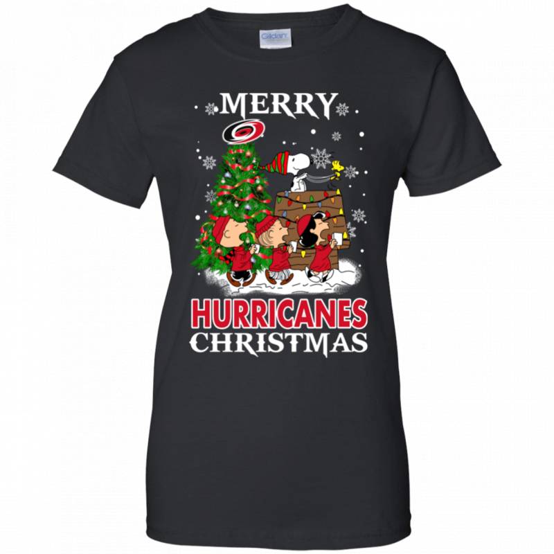 Merry Carolina Hurricanes Christmas Snoopy Ugly Sweater Style Shirts