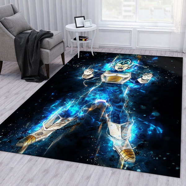 Anime Vegeta Ultra Instinc Rug Living Room Rug US Gift Decor