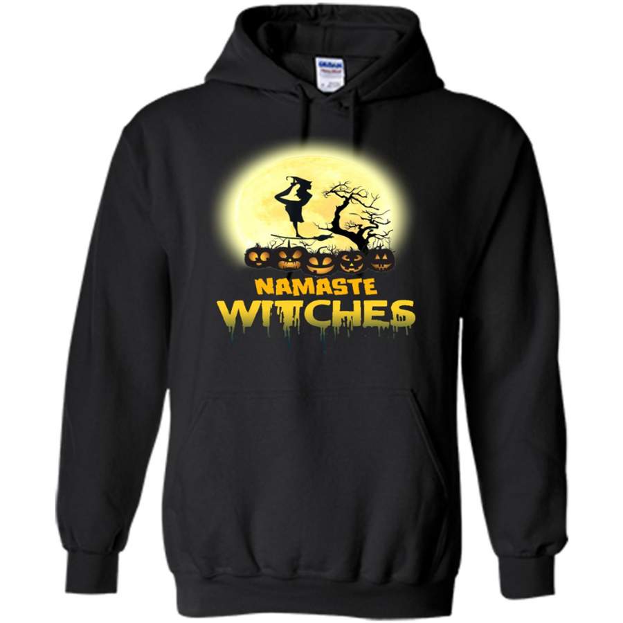 Yoga – Namaste Witches – Halloween Yoga – Gildan Heavy Blend Hoodie