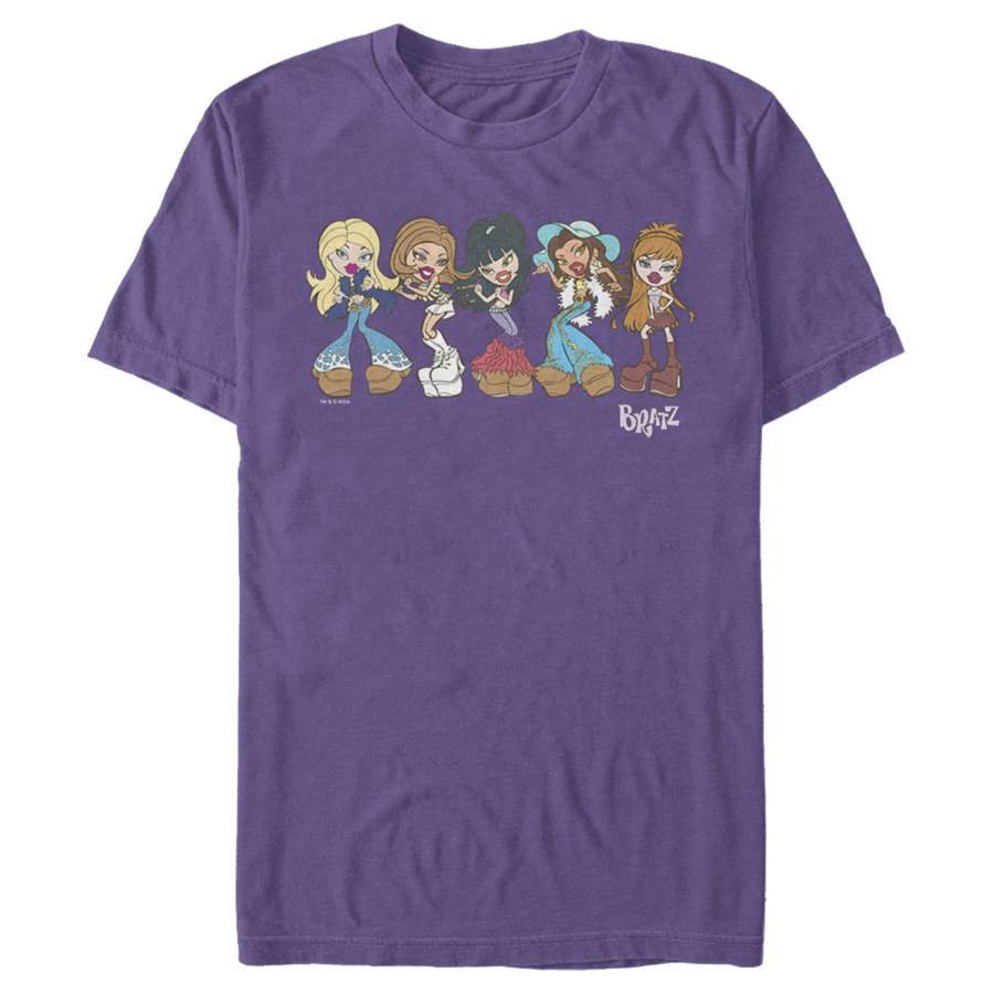 Bratz Men’s Groovy Fashion  T Shirt Purple 2XL