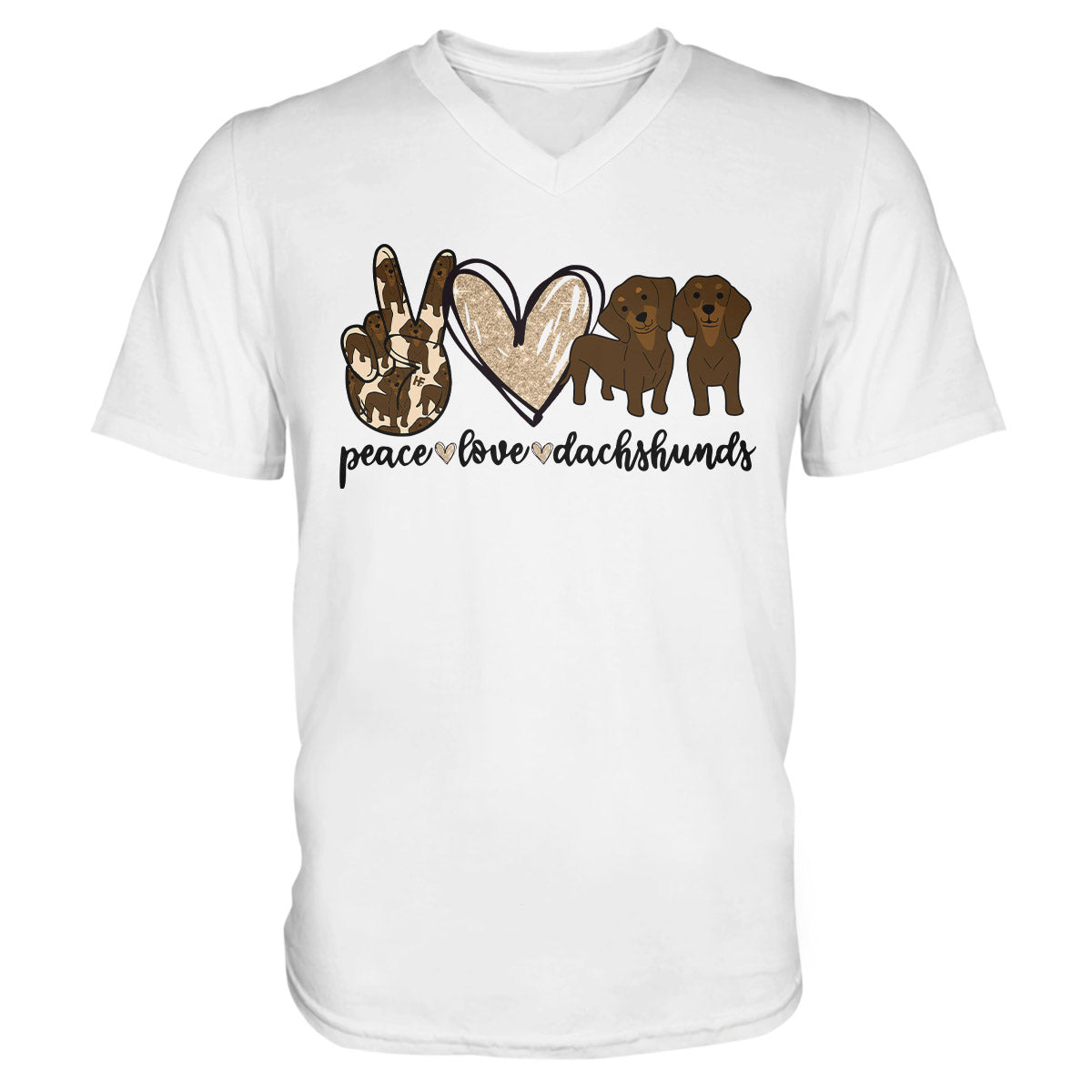 Dachshund Lovers Shirt 02 Ez01 1009 Men V-Neck T-Shirt