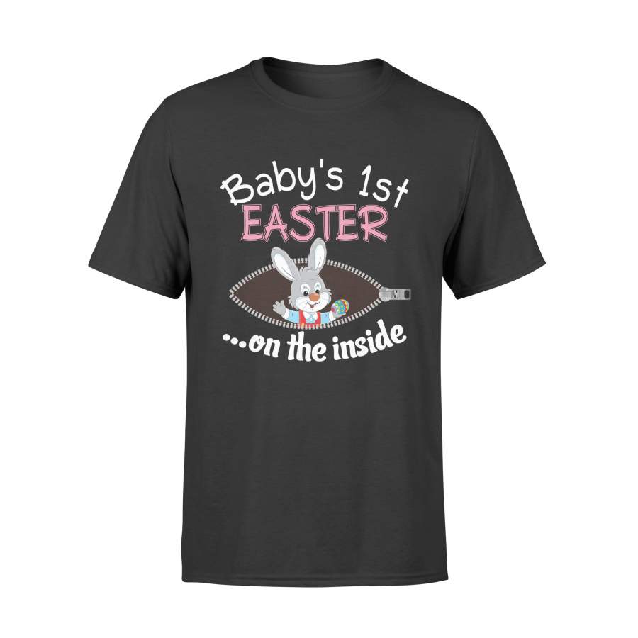 Baby 1st Easter On The Inside Bunny Pregnancy T Shirt