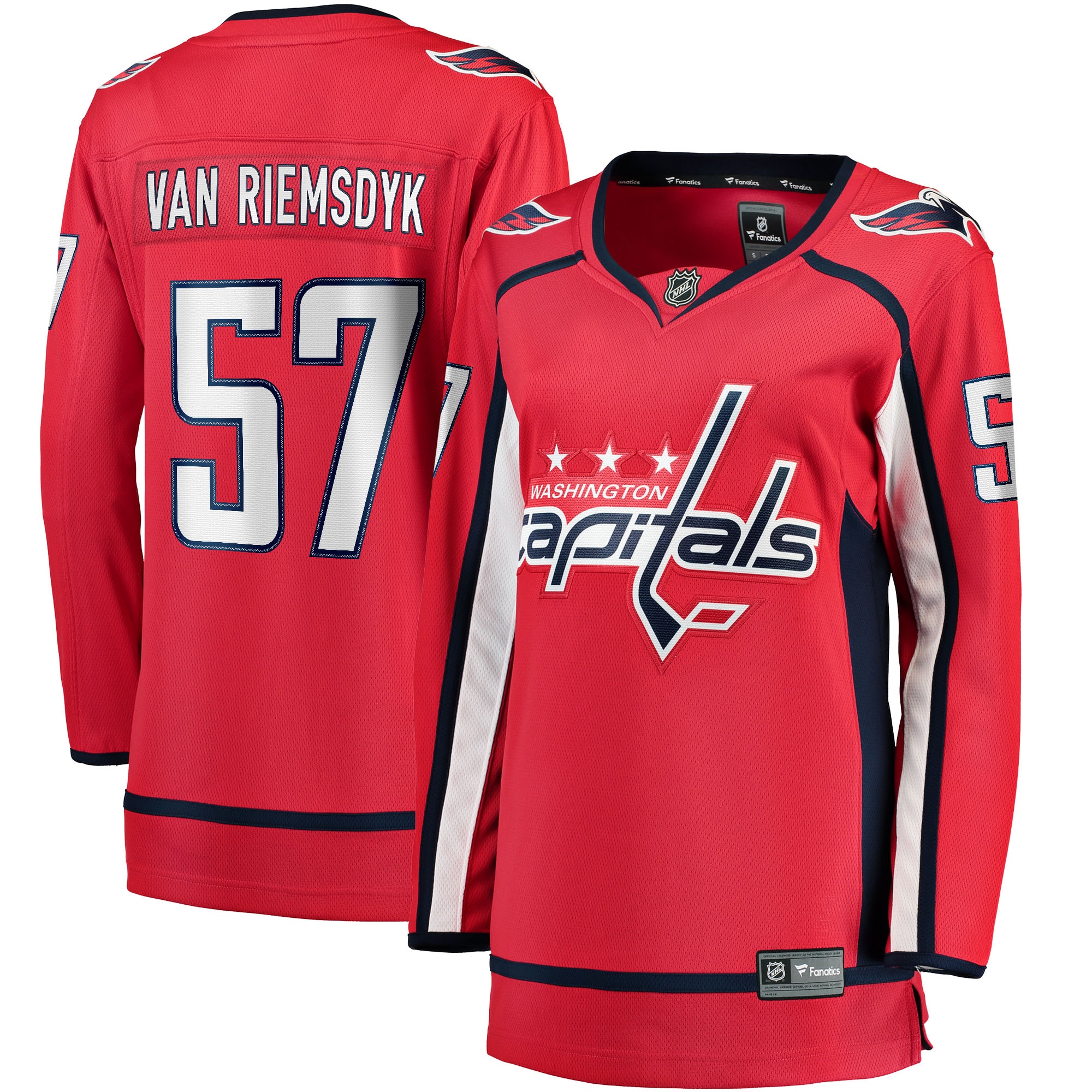 Women's Washington Capitals Trevor van Riemsdyk Red Home Breakaway Jersey