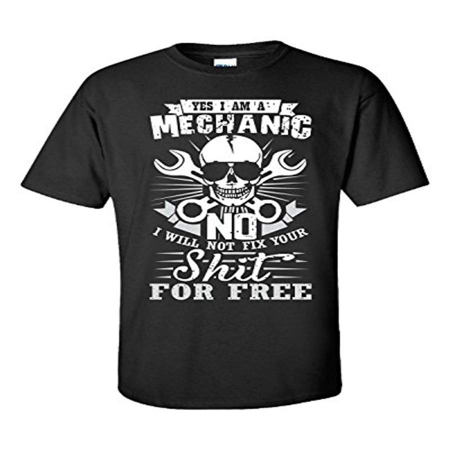 Yes I Am A Mechanic Mechanic T Shirt Men Tshirt Black Fashion Design Top Tee T-Shirts