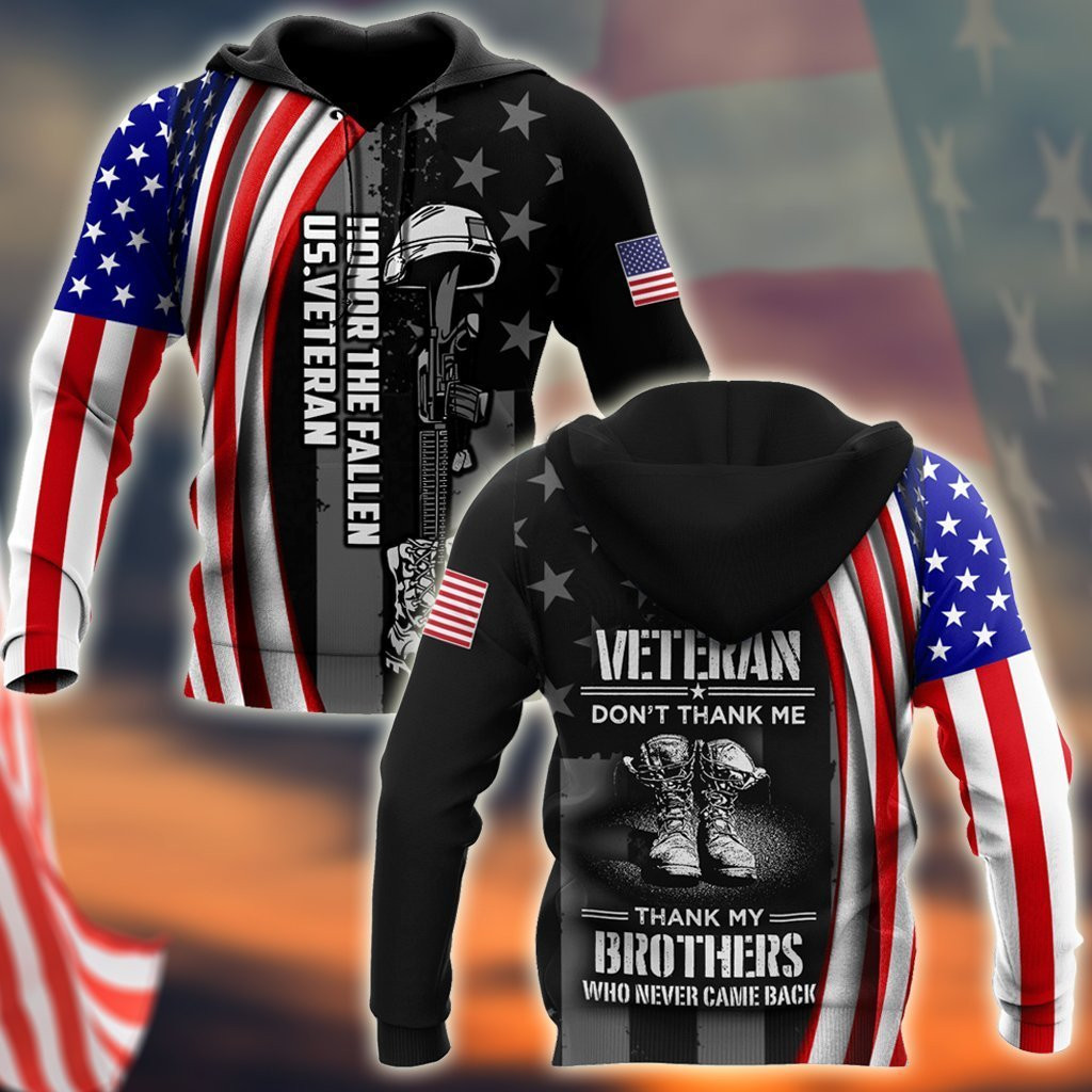 Honor The Fallen Us Veteran3D All Over Printed Shirts For Men And Women Mh1509203