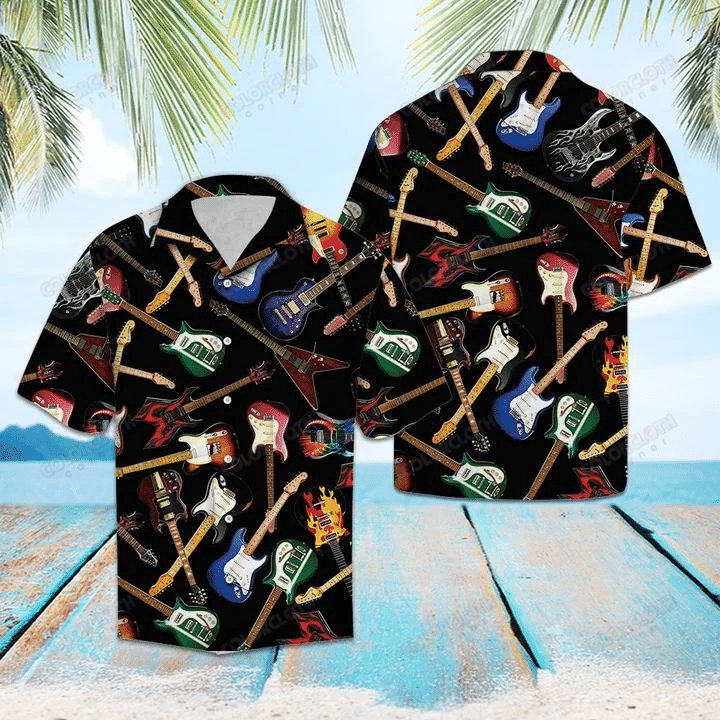 Guitar Hawaii Shirt For Men Women Ha111030