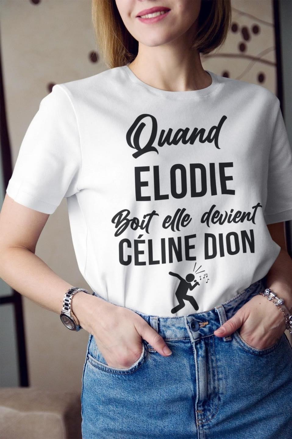 Quand Elodie Boit Elle Devient Celine Dion Gift Standard/Premium Women T-Shirt Hoodie