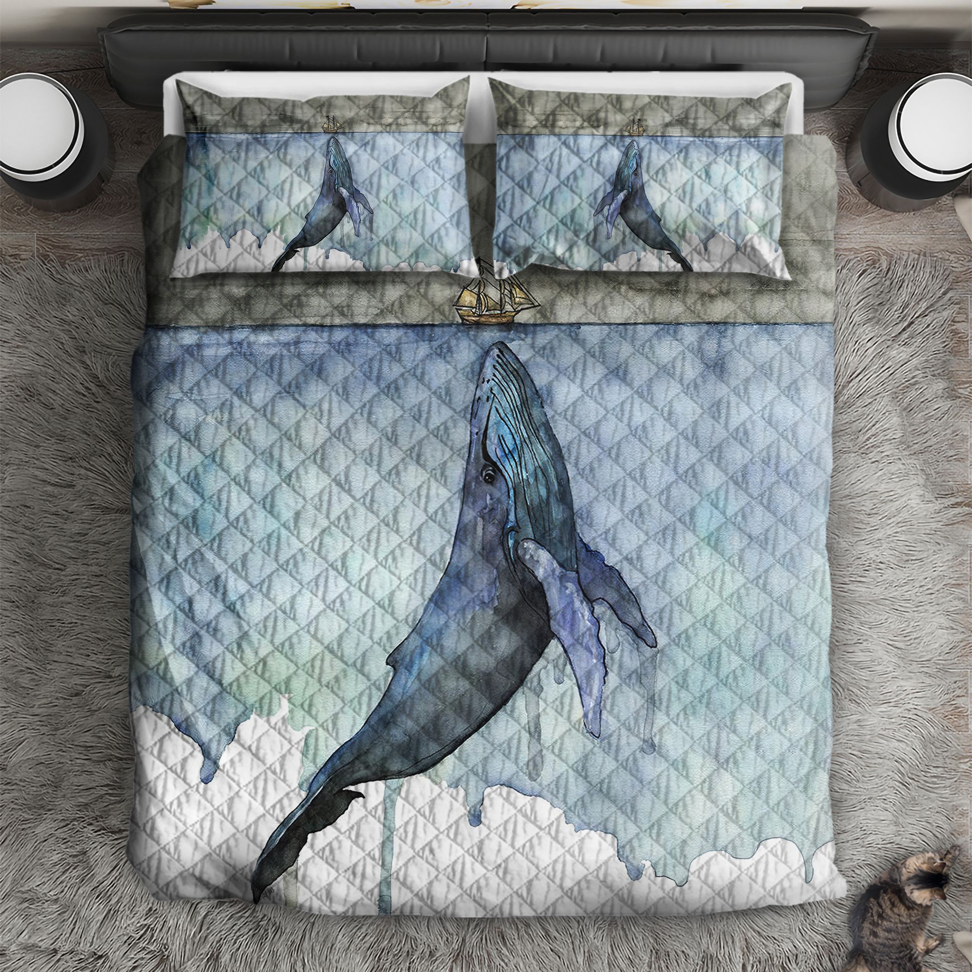 A Boat And The Whale Quilt Set – TMHQS0005