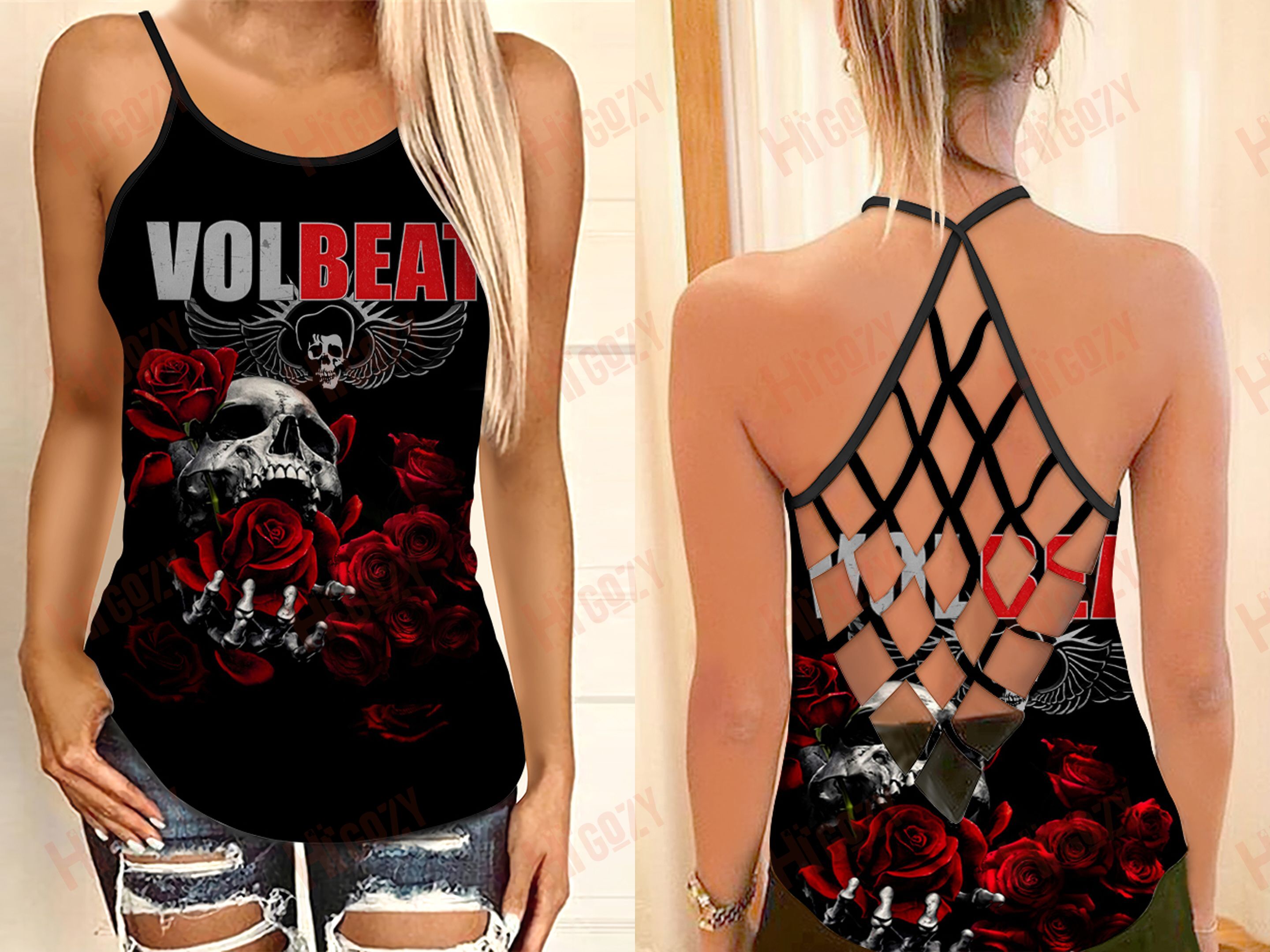 Volbeat Band 3D Cross Tank Top – Spnh98