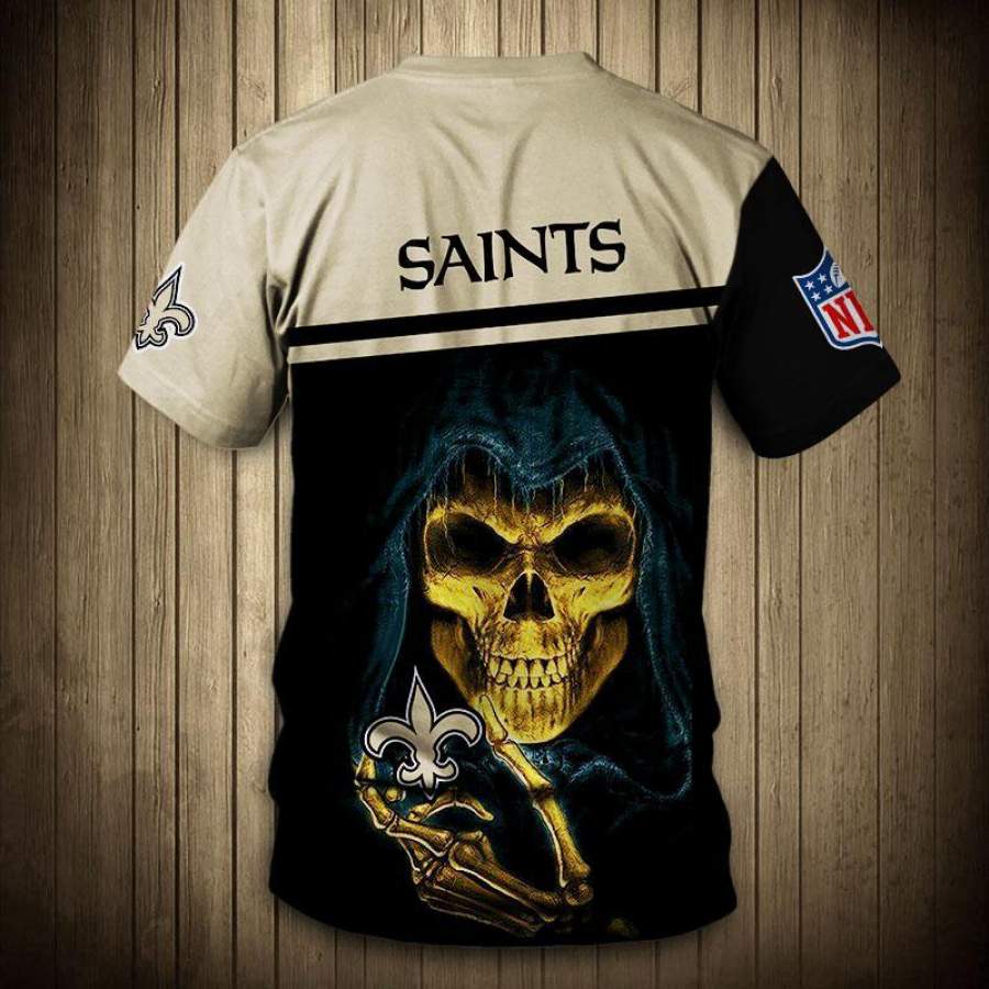 New Orleans Saints Mens T T-Shirt 3D All Over Prints 3D Hand Skull Short Sleeve