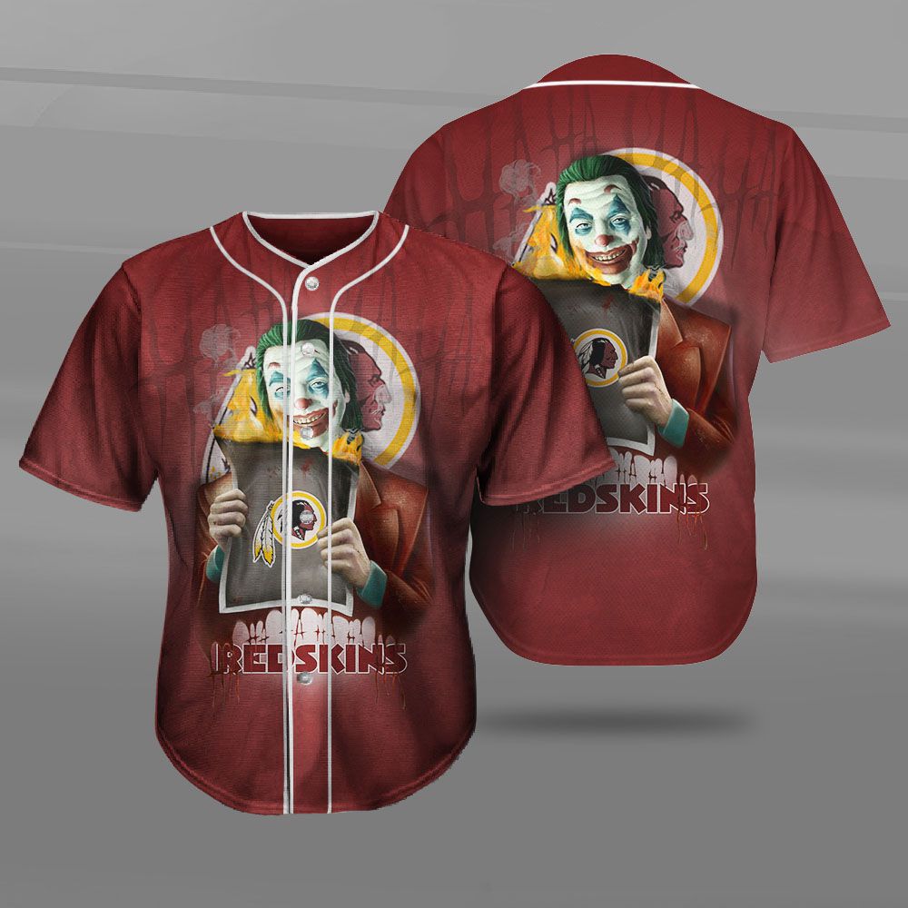 Washington Commanders Baseball Jersey Shirt Joker Graphic