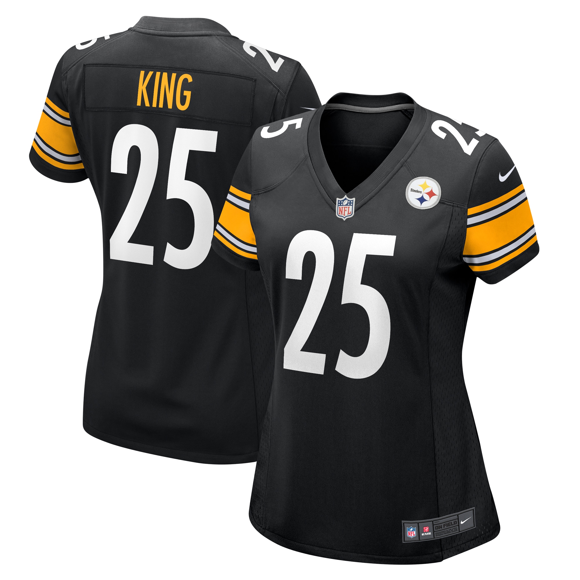 Women’s Pittsburgh Steelers Desmond King  Black  Game Jersey