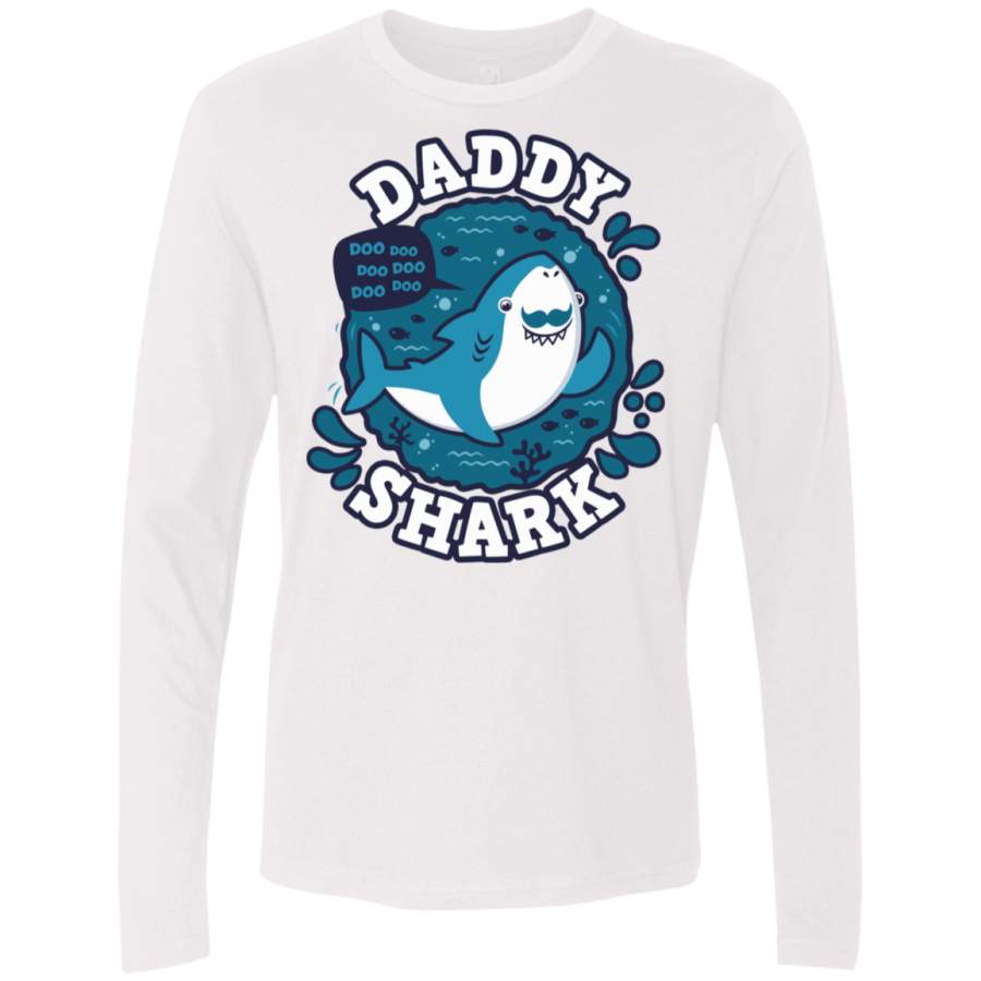 Shark Family trazo – Daddy Men’s Premium Long Sleeve