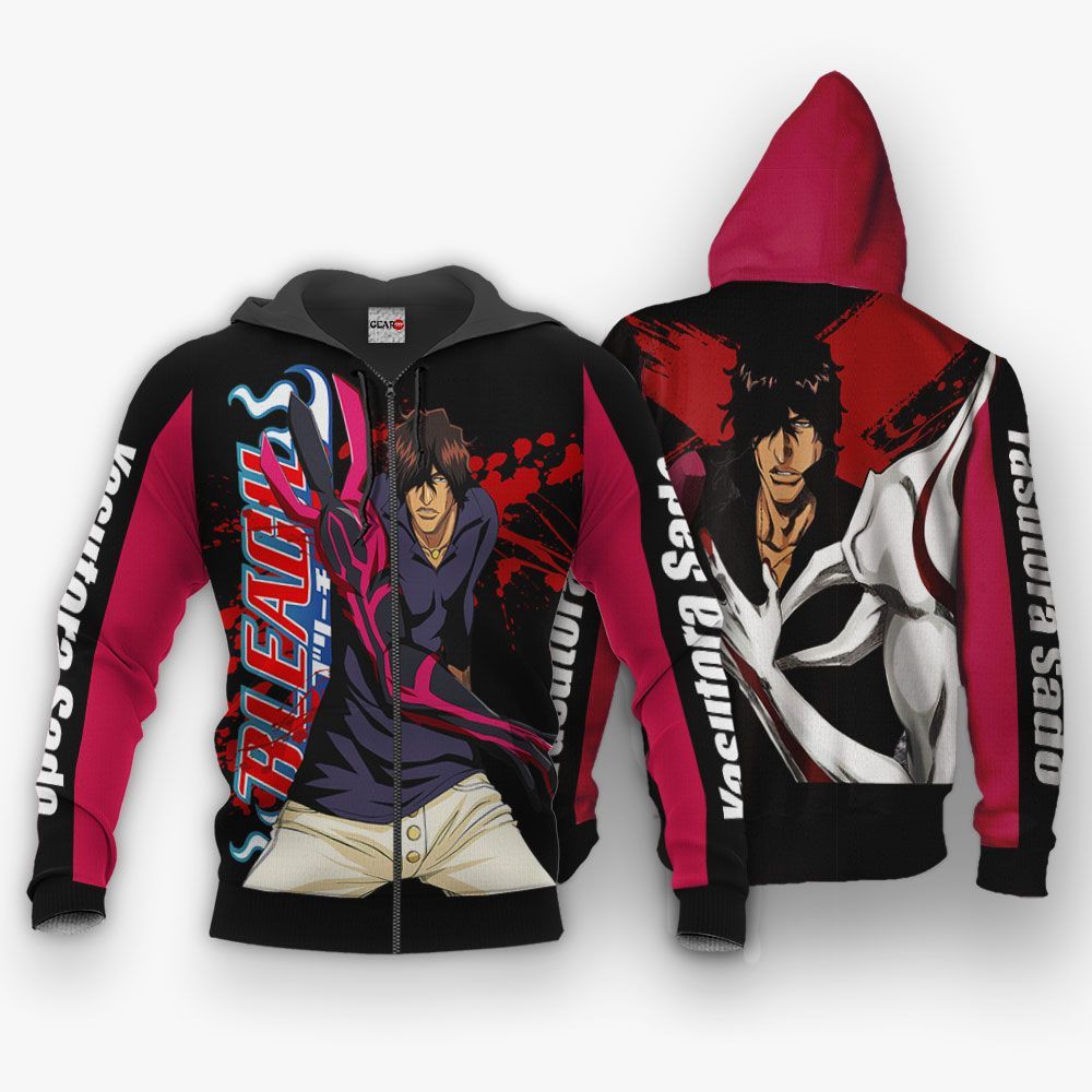 Yasutora Sado Chad Hoodie Shirt Bleach Anime Jacket