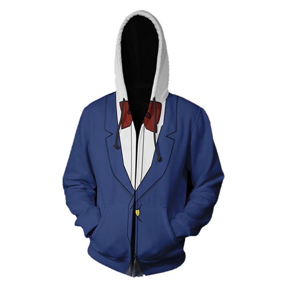 Unisex Conan Hoodies Detective Conan Zip Up 3D Print Jacket Sweatshirt