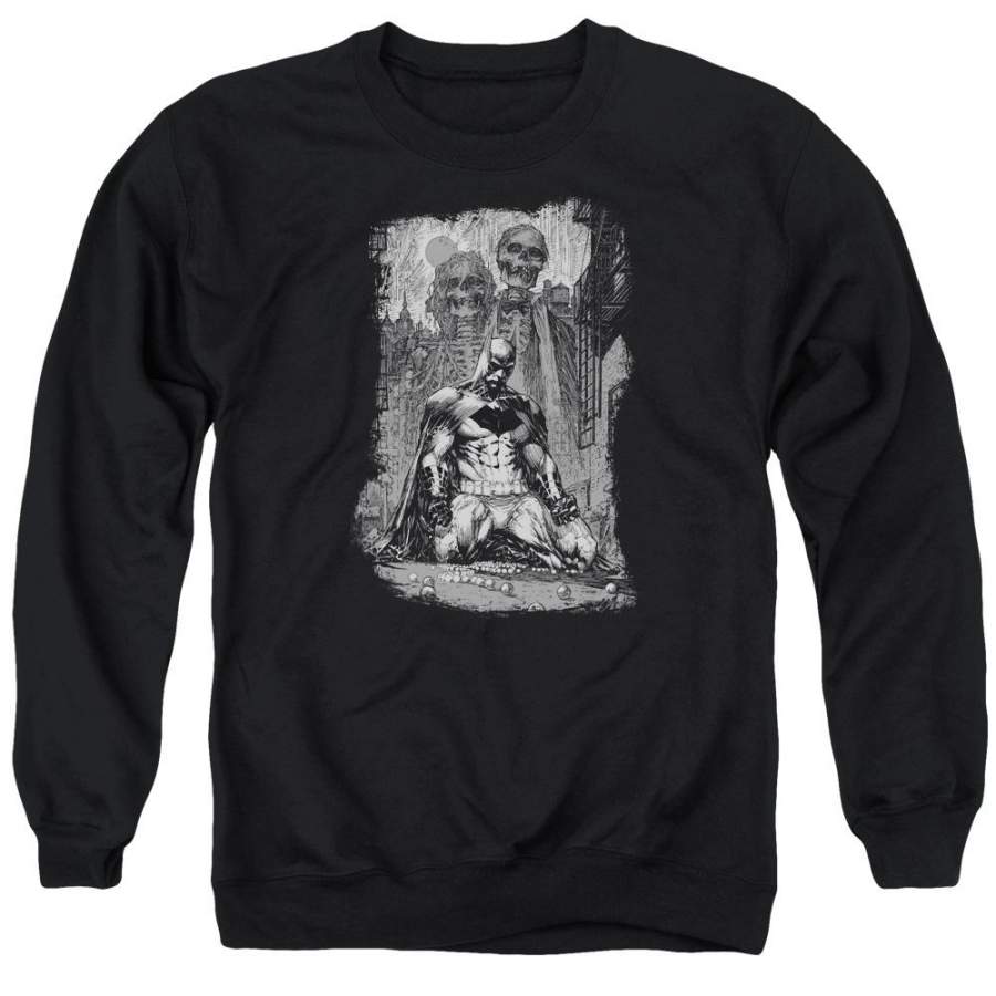 Batman – Sketchy Shadows Adult Crewneck Sweatshirt