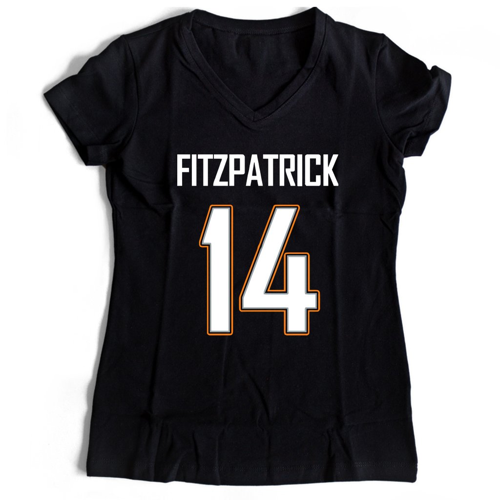 Fitzpatrick 14 Miami Dolphins Women’s V-Neck Tee T-Shirt