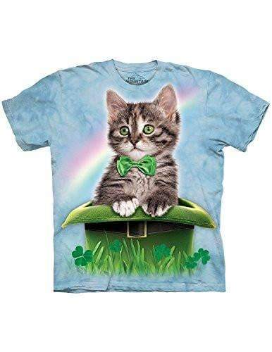 The Mountain Irish Kitten In Hat Novelty T-Shirt