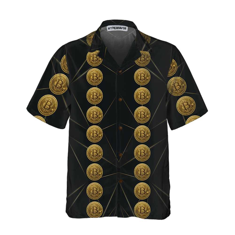 Luxury Golden Bitcoin Hawaii Unique Shirt For Men Women Ha47439