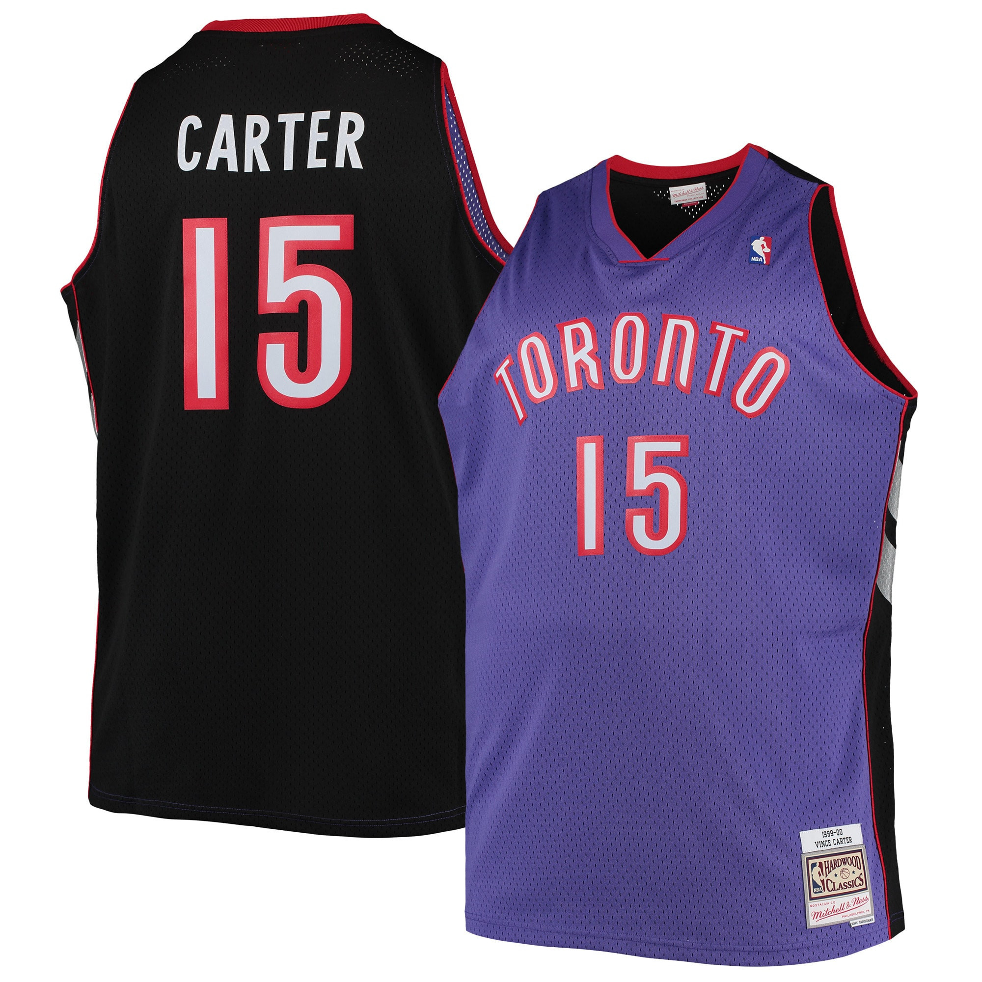 Vince Carter Toronto Raptors Mitchell & Ness Big & Tall 1999-00 Hardwood Classics Swingman Jersey – Purple NBA