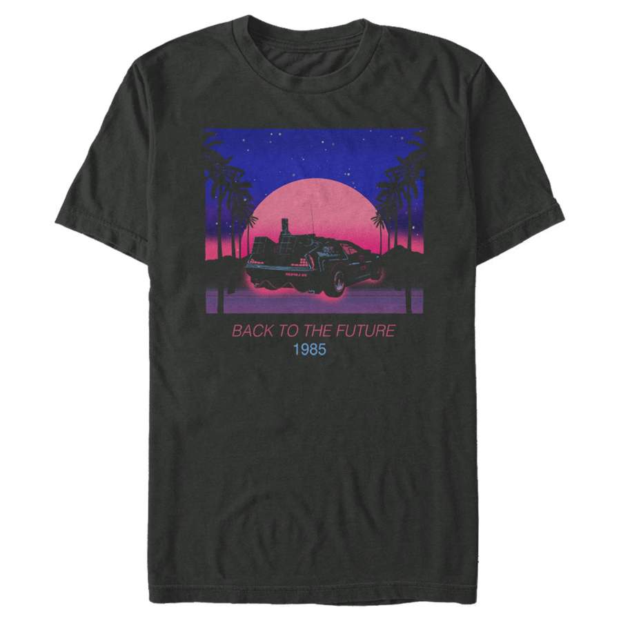 Back to the Future Men’s Retro Sunset  T Shirt