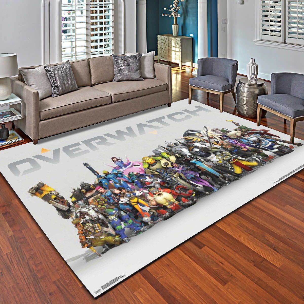 Overwatch Anniversary Line Up Rugs, Living Room Carpet