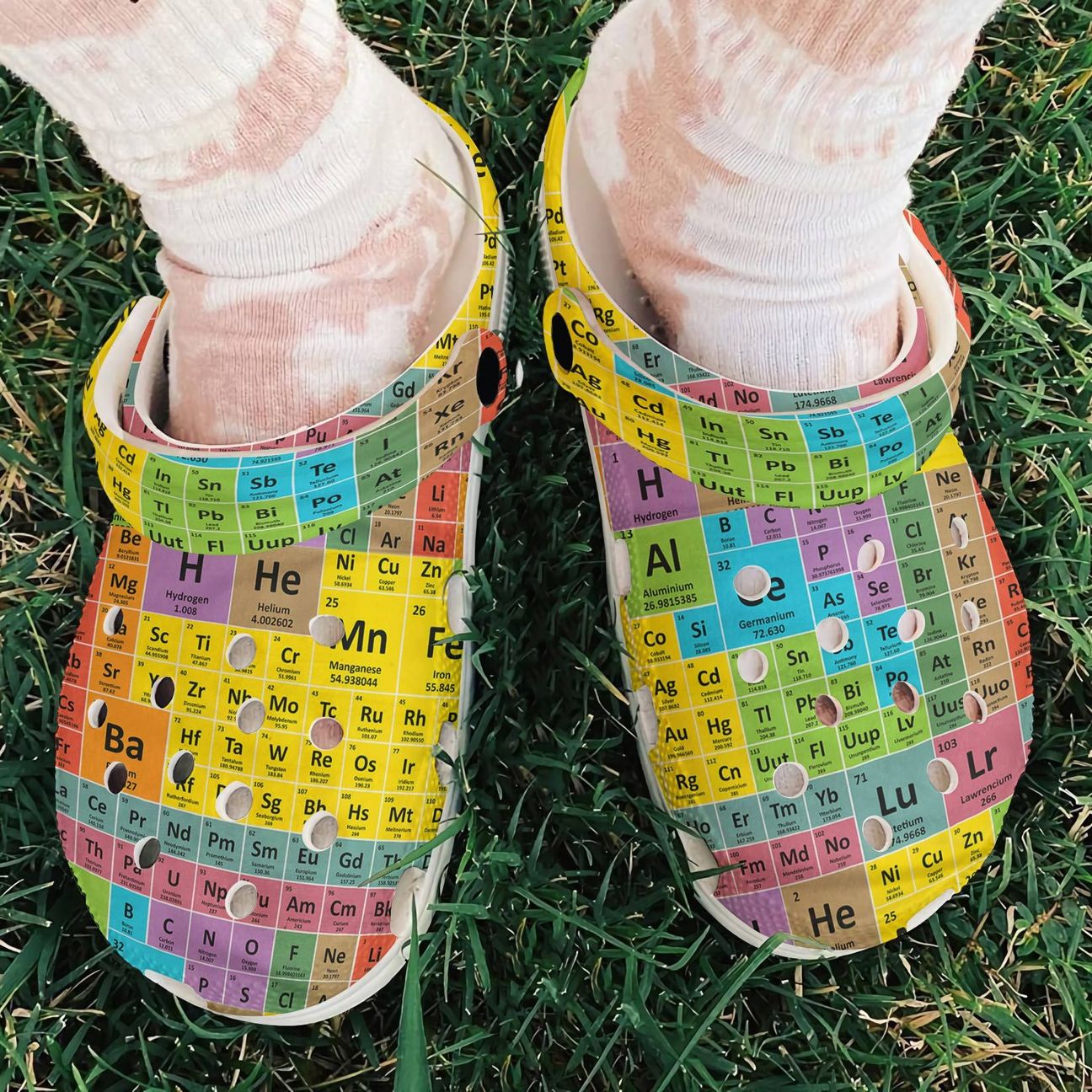 Science Personalized Clog, Custom Name, Text, Color, Number Fashion Style For Women, Men, Kid, Print 3D Periodic Table