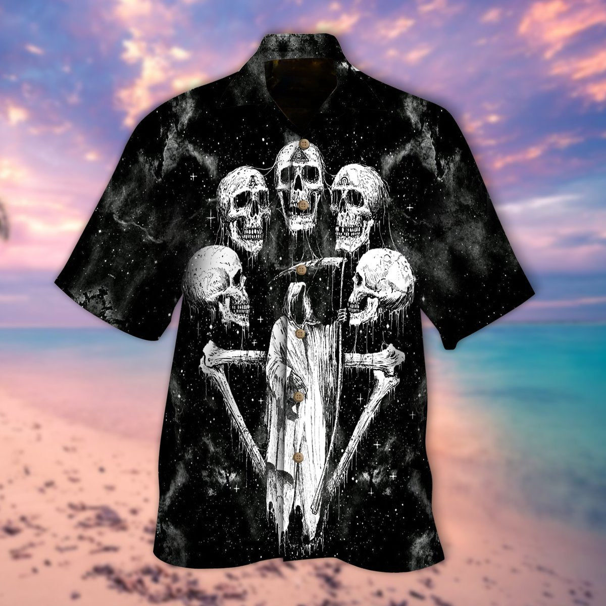 Skull Halloween Aloha Hawaii Shirts For Men Women Ha92275