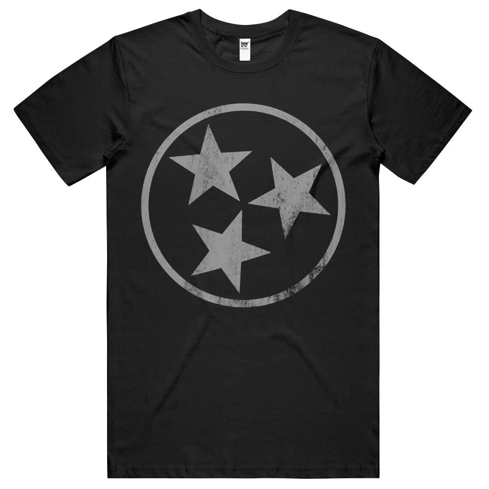 Tennessee Flag Gray Stars Volunteer State Vintage T Shirts