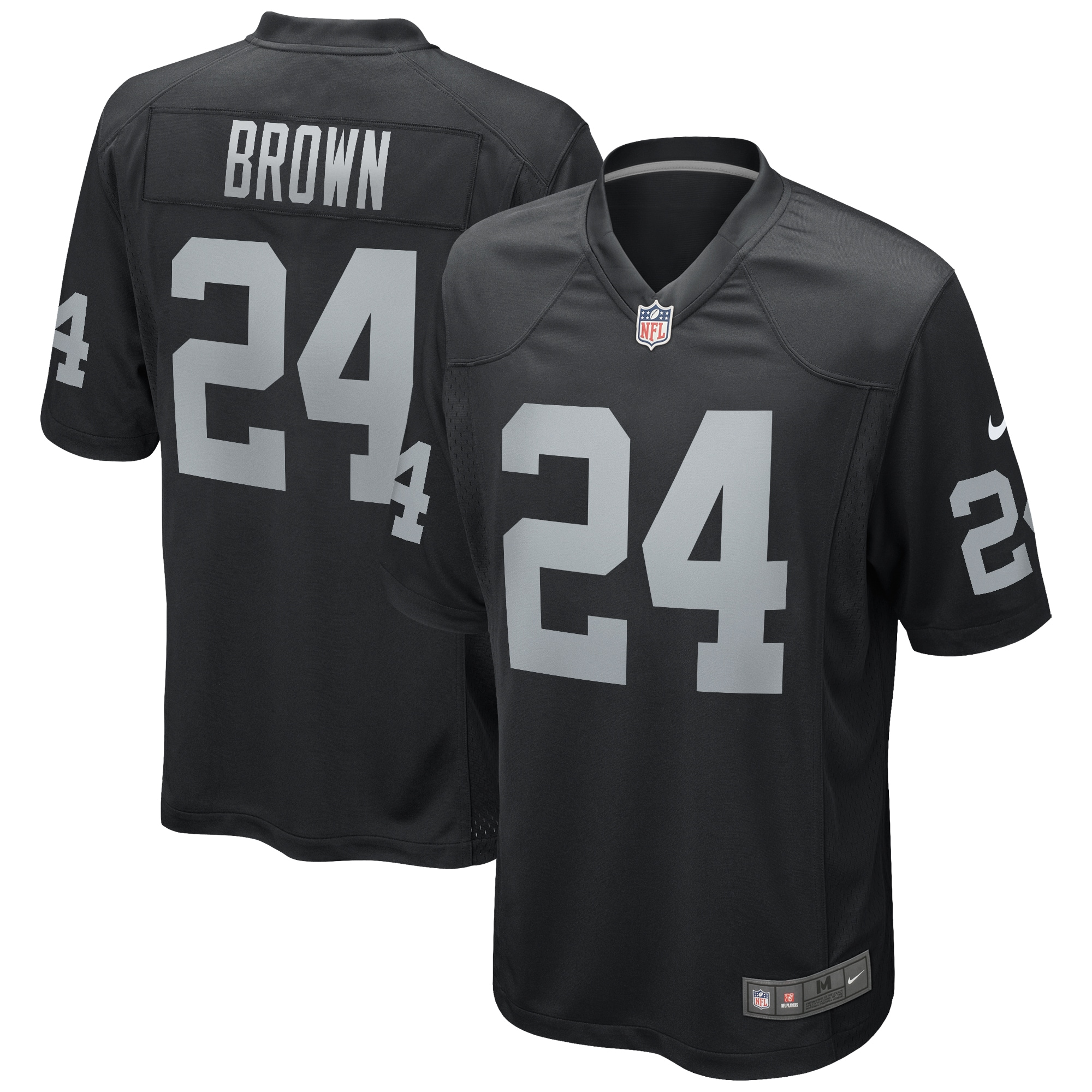 Willie Brown Las Vegas Raiders Game Retired Player Jersey – Black