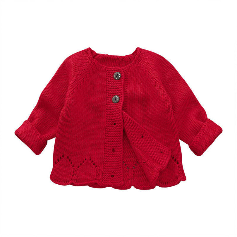 Baby Girls Sweater Spring Toddler Girls Cardigan Coat Jacket Cotton Knitting Baby Cardigan Girl Coat Infant Baby Toddler Sweater alx