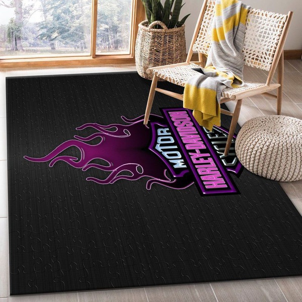 Harley Davidson Motorcycle Ver11 Area Rug Living Room Rug Home Decor Floor Decor N98