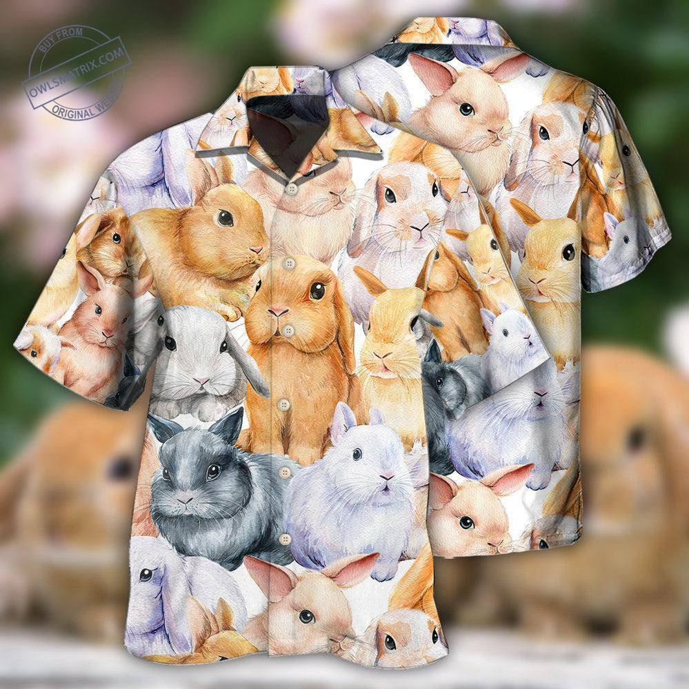 Lovely Rabbit Basic Style Hawaii Shirt Ha62275